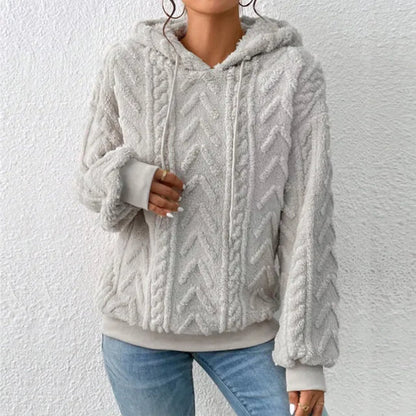 Sage - Lässiger Teddyfleece-Hoodie für Frauen