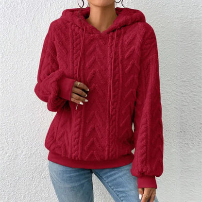 Sage - Lässiger Teddyfleece-Hoodie für Frauen