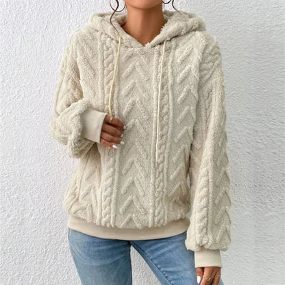 Sage - Lässiger Teddyfleece-Hoodie für Frauen