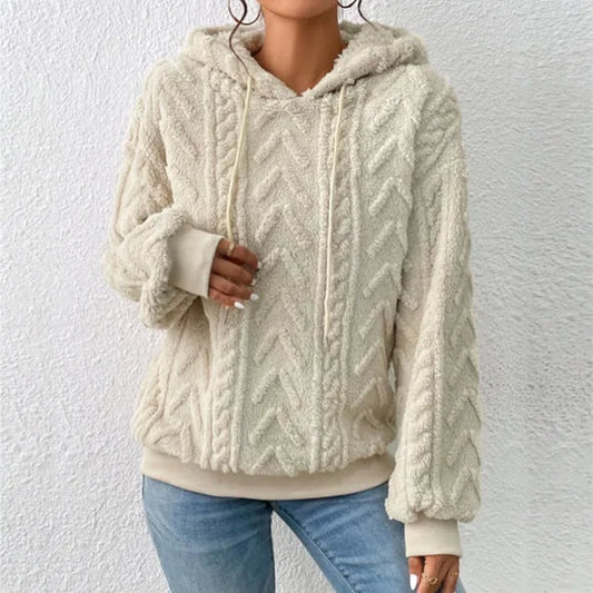 Sage - Lässiger Teddyfleece-Hoodie für Frauen