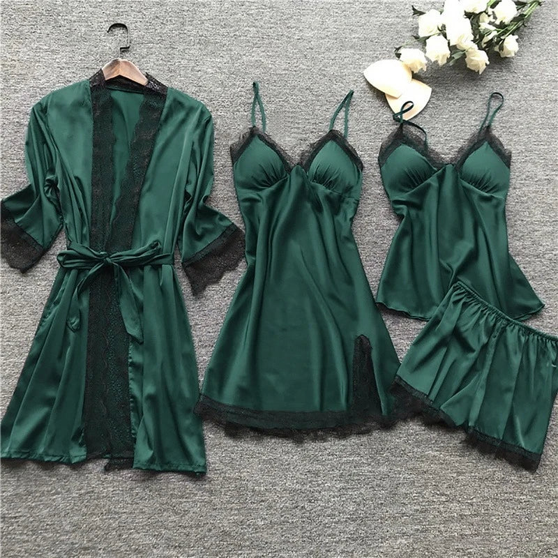 Isla - Luxuriöses Satin-Pyjama-Set für Frauen