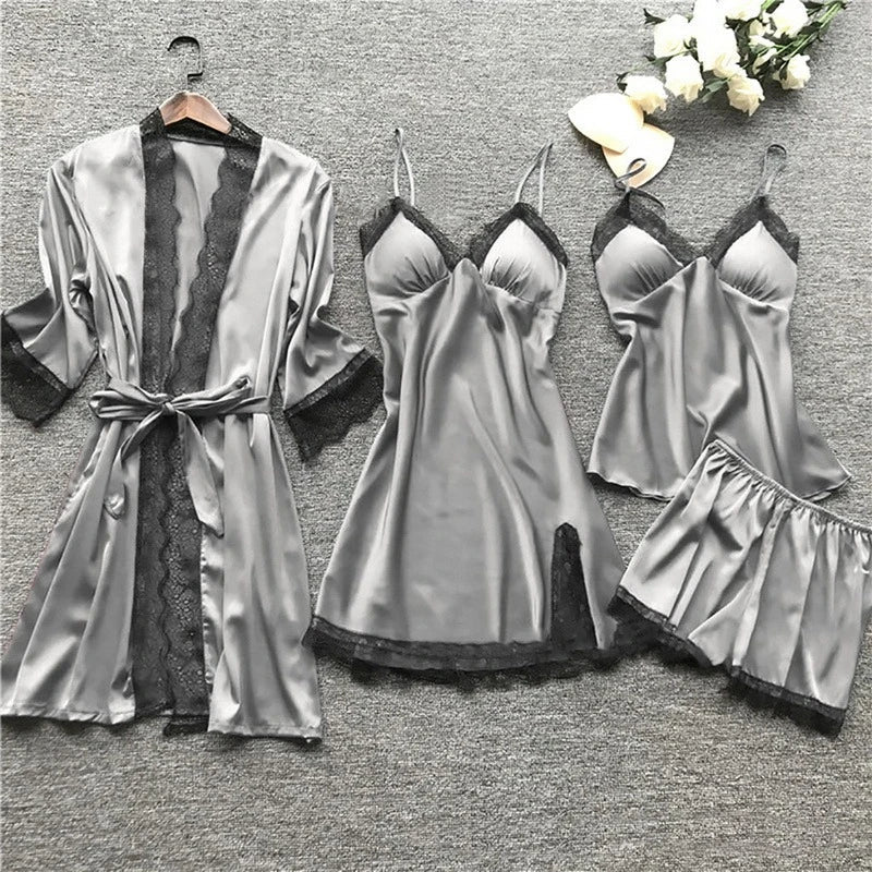 Isla - Luxuriöses Satin-Pyjama-Set für Frauen