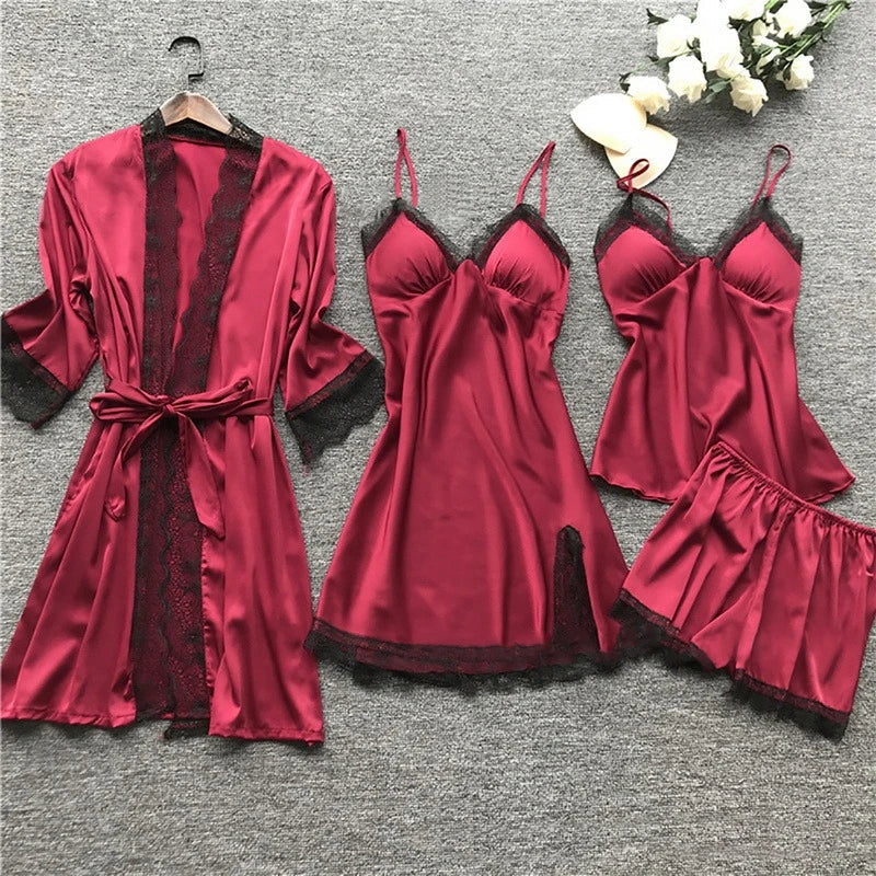 Isla - Luxuriöses Satin-Pyjama-Set für Frauen