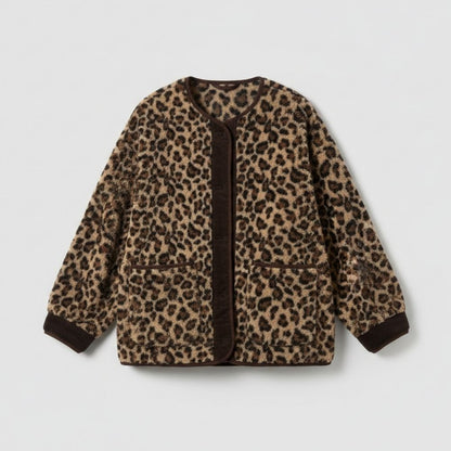 Leona | Schicke und bequeme Damenjacke mit Leopardenmuster