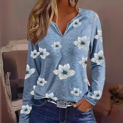 Leonora - Lässige Basic-Shirt-Oberteile