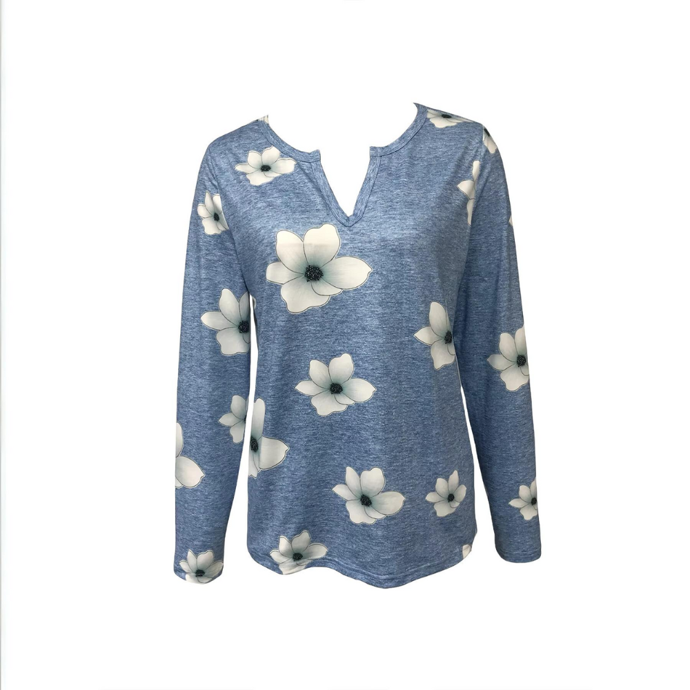 Leonora - Lässige Basic-Shirt-Oberteile