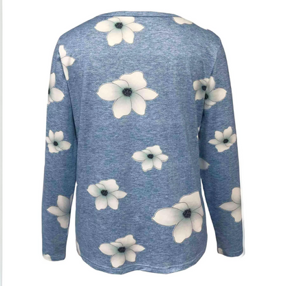 Leonora - Lässige Basic-Shirt-Oberteile