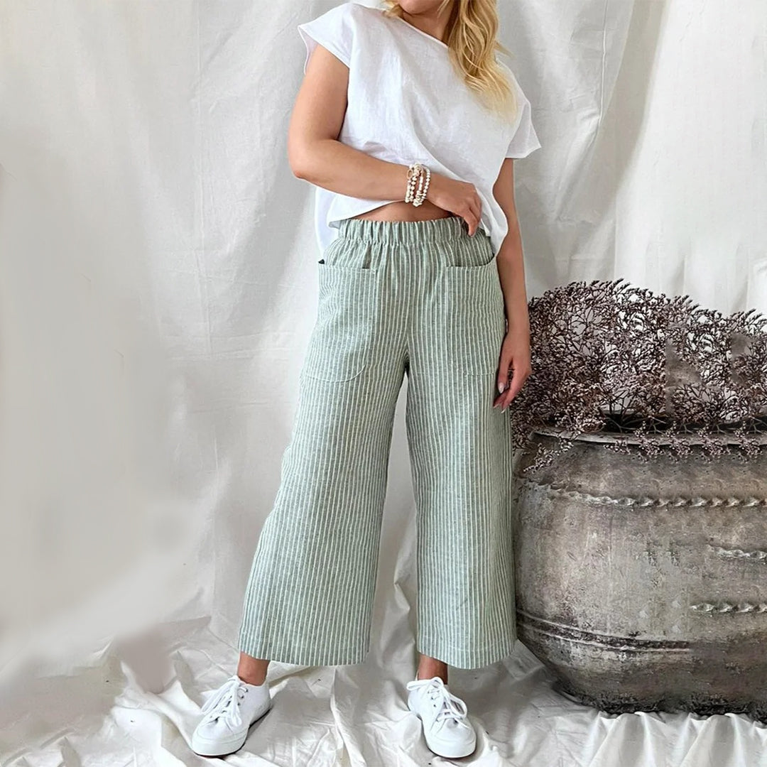 Margaux - Gestreifte Freizeithose