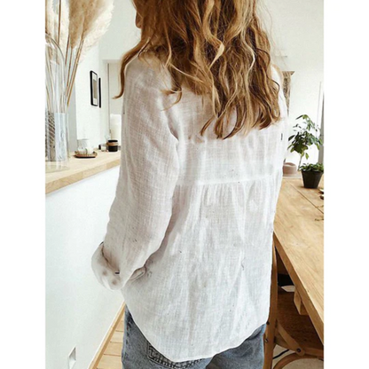 Eva | Leinen Damenbluse