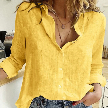 Eva | Leinen Damenbluse