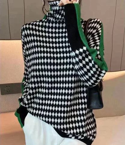 Isabelle Moreau | Damenpullover mit Muster, schicker Rollkragen und bequem