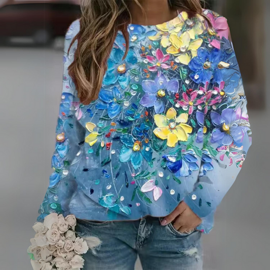 Lummi - Lässiges Floral-Langarmhemd