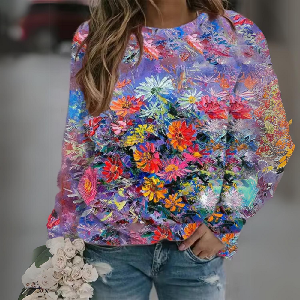 Lummi - Lässiges Floral-Langarmhemd