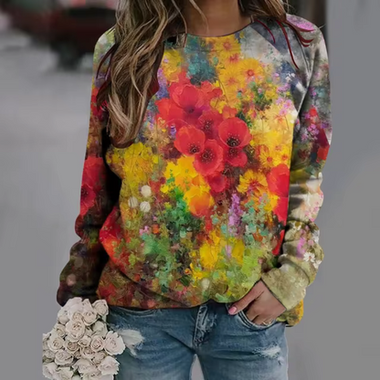 Lummi - Lässiges Floral-Langarmhemd