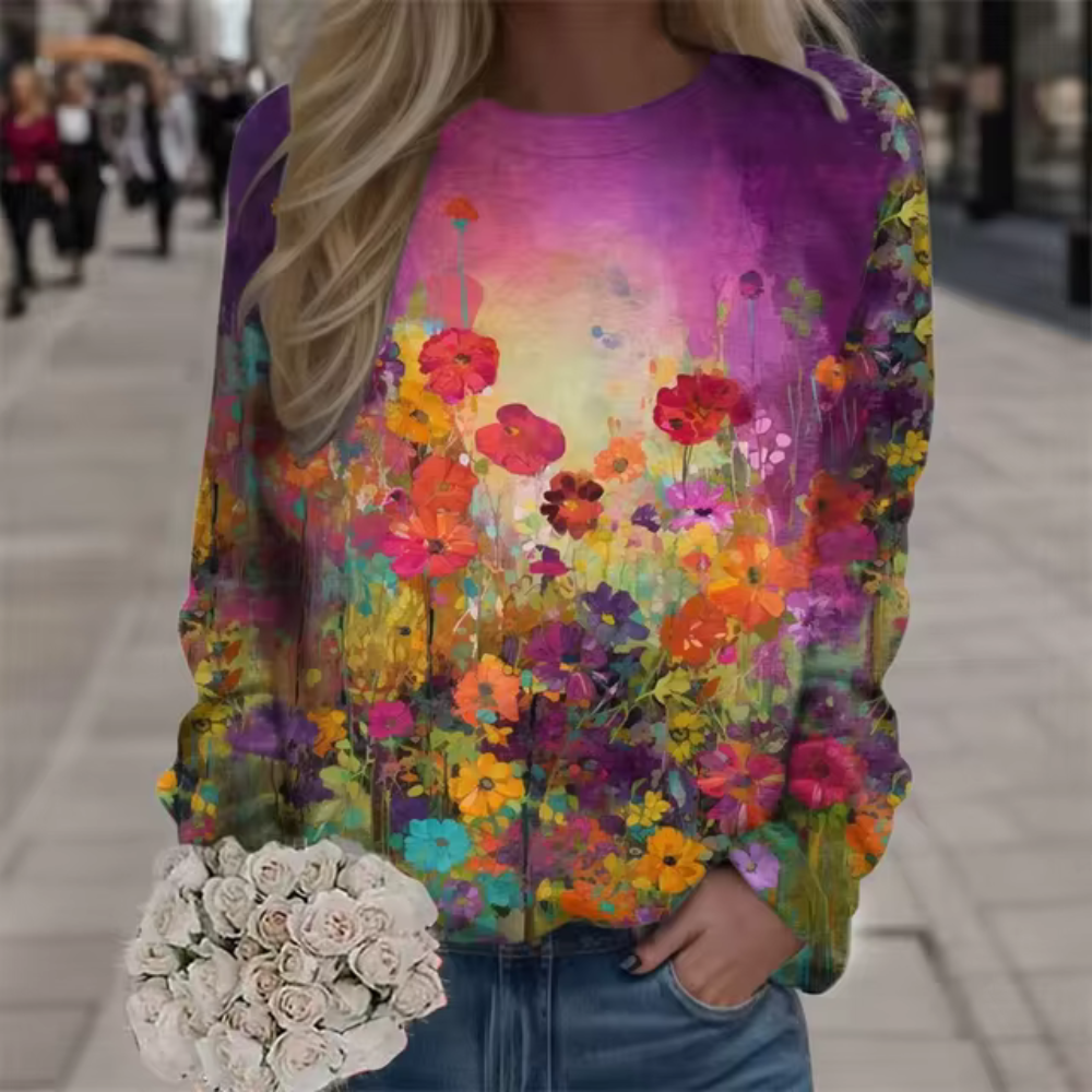 Lummi - Lässiges Floral-Langarmhemd