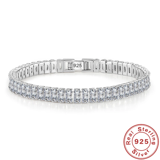 Kristallarmband aus 925 Sterling Silber