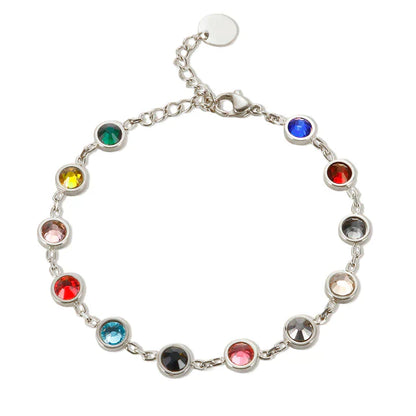Rainbow Crystal Charm Bracelet | Ein fröhliches Armband mit viel Farbe!
