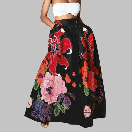 Mia | Maxirock mit Blumenmuster