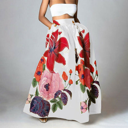 Mia | Maxirock mit Blumenmuster
