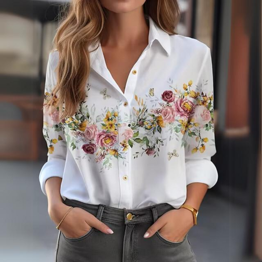 Maja - Elegante Blumenbluse