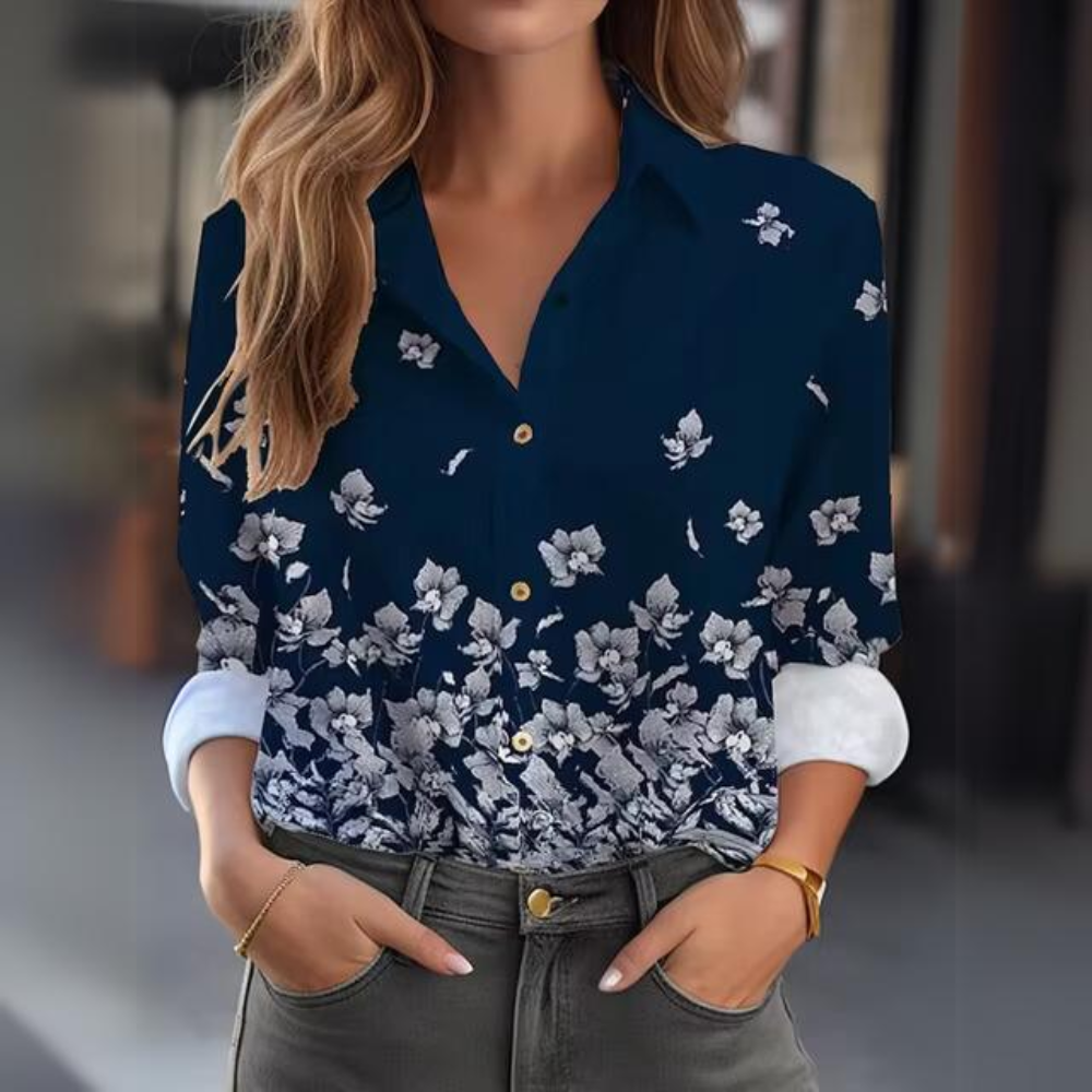 Maja - Elegante Blumenbluse