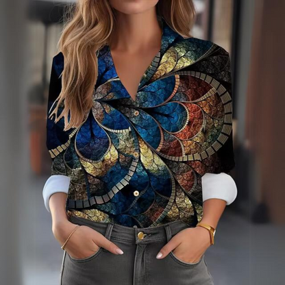 Maja - Elegante Blumenbluse
