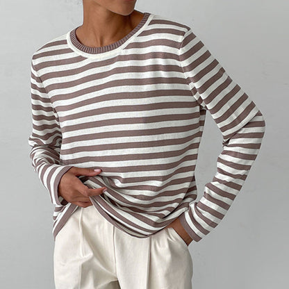 EleganceStripe Langarmshirt