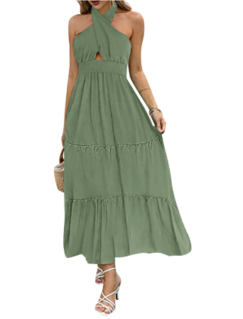 Marielle - Midikleid mit gekreuztem Ausschnitt