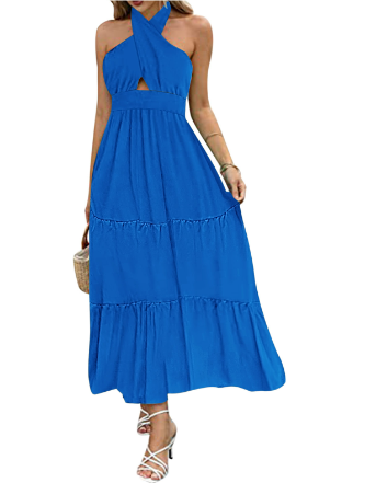 Marielle - Midikleid mit gekreuztem Ausschnitt