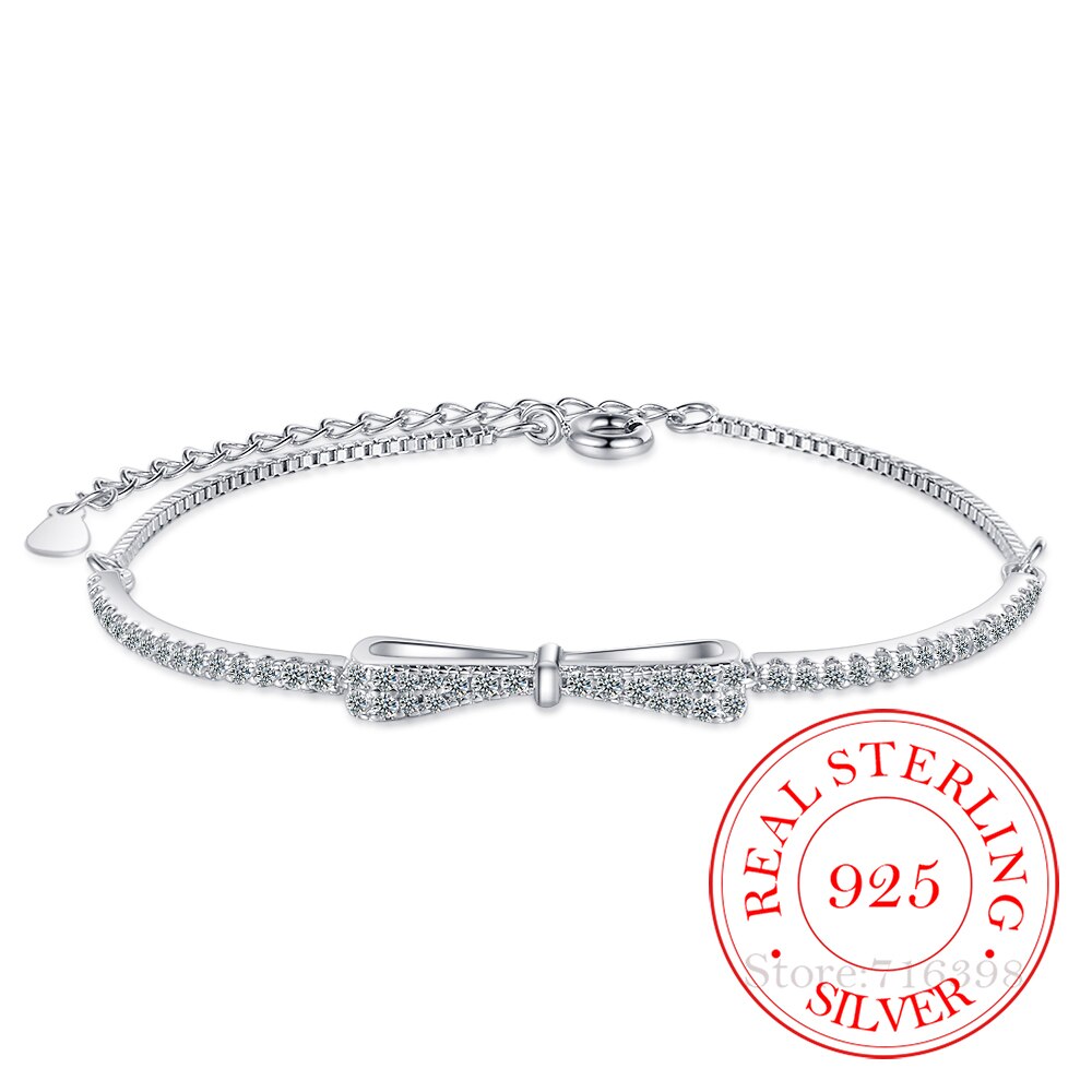 Silbernes Tennisarmband mit Zirkonia | Strahlend und dezent