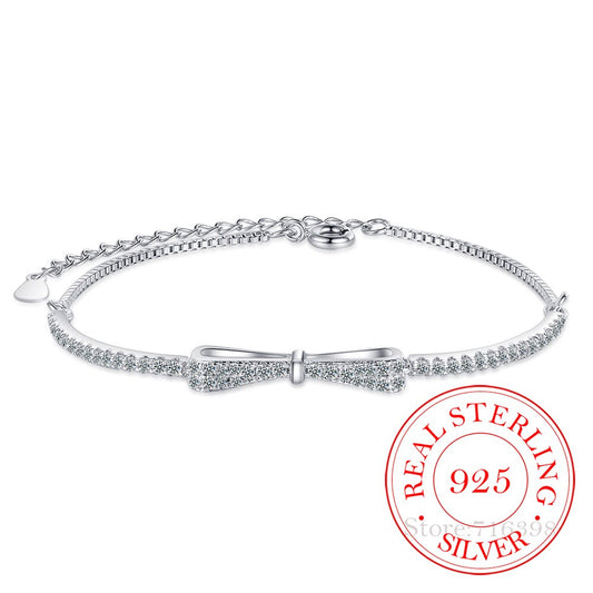 Silbernes Tennisarmband mit Zirkonia | Strahlend und dezent