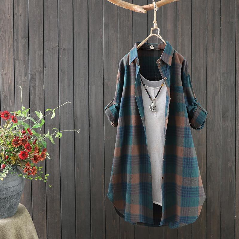 Yanaika Bluse | Langärmelige Leinenbluse