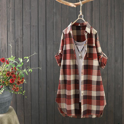 Yanaika Bluse | Langärmelige Leinenbluse