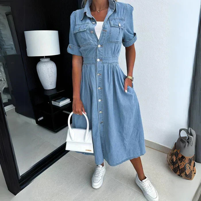 Mimi - Stylisches Jeanskleid für Frauen