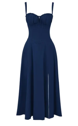 Mirea - Trägerloses Kleid mit Blumenmuster