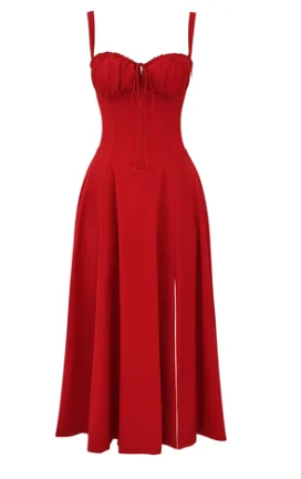 Mirea - Trägerloses Kleid mit Blumenmuster