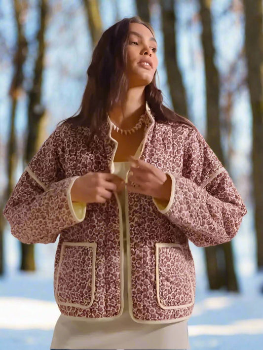 Lässiger, skurriler und gemütlicher Mantel im Vintage-Stil für Damen