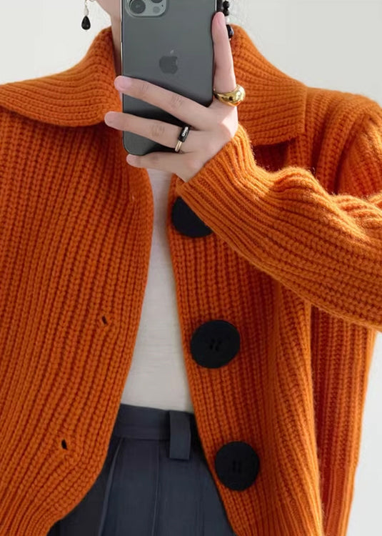 Damen-Strickjacke mit Peter-Pan-Kragen