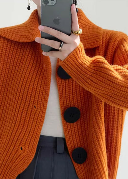 Damen-Strickjacke mit Peter-Pan-Kragen