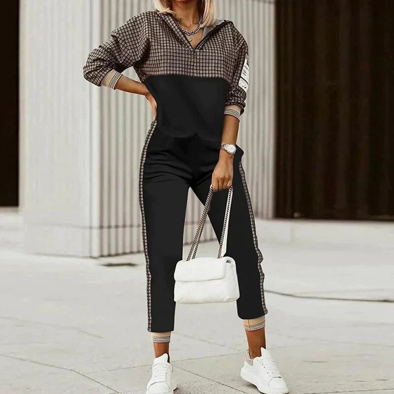 Fleur | Checkered Outdoor-Bekleidungsset für Frauen