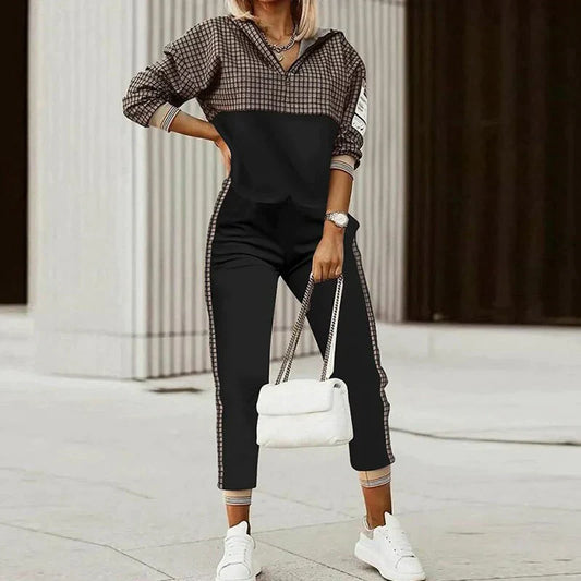 Fleur | Checkered Outdoor-Bekleidungsset für Frauen