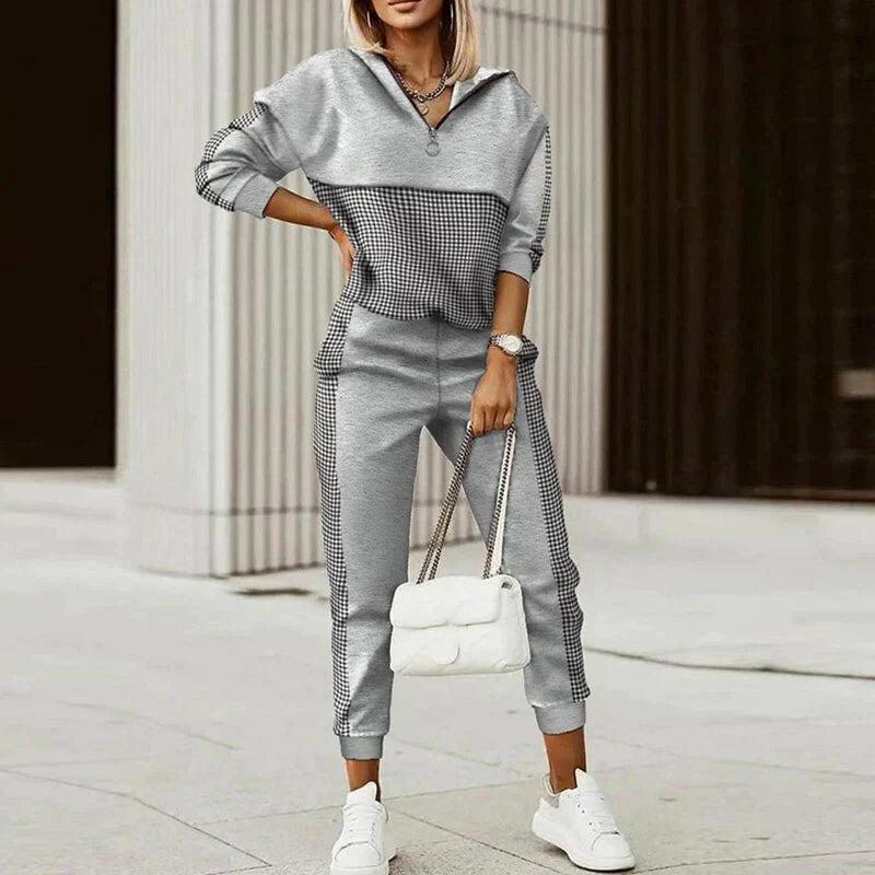 Fleur | Checkered Outdoor-Bekleidungsset für Frauen