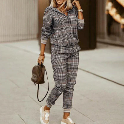 Fleur | Checkered Outdoor-Bekleidungsset für Frauen