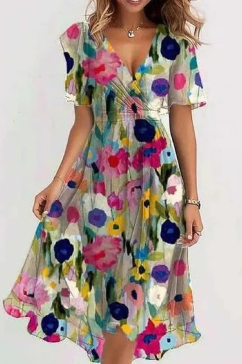 Monroe | Sommer Elegantes Chiffon Kleid