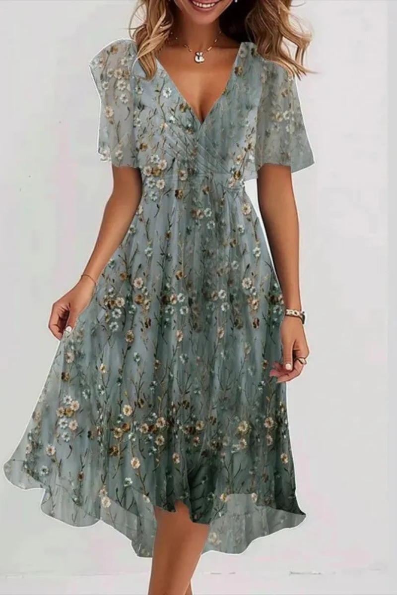 Monroe | Sommer Elegantes Chiffon Kleid