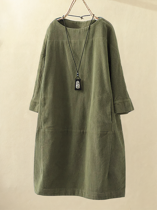 Cordkleid in A-Linie