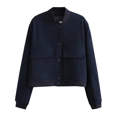 Crystal Cropped Varsity Jacket | Stylisch & lässig