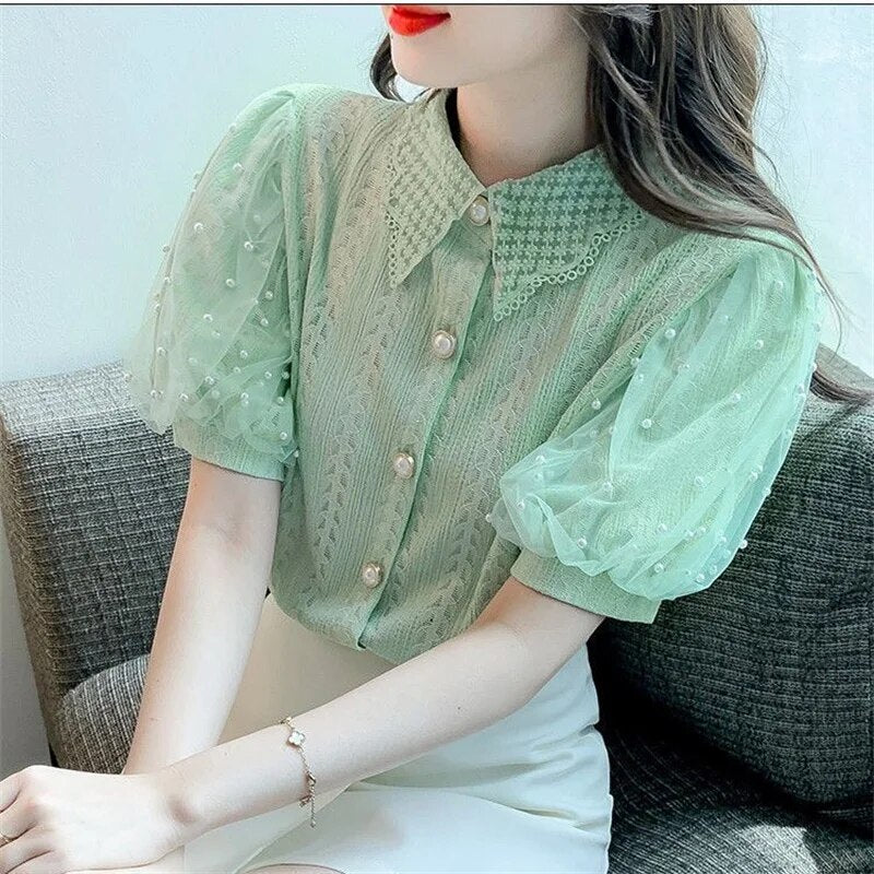 Yessy - Spitzenbluse für Frauen