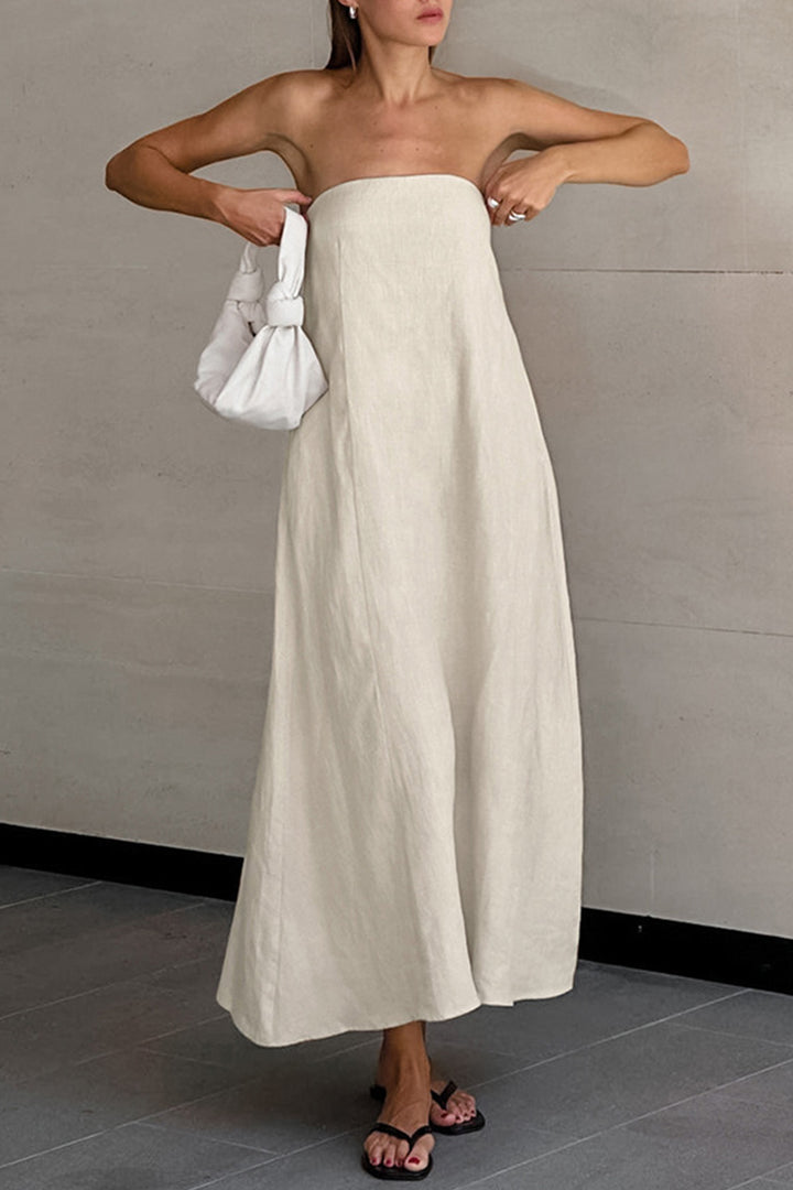 Nadine - Trägerloses Smokekleid