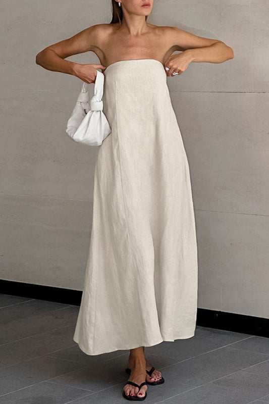 Nadine - Trägerloses Smokekleid